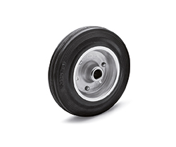 RE.E3-Vulcanised rubber castor wheels